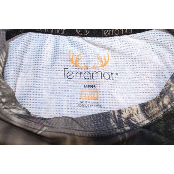 Terramar Hunting Shirt Men's Size L Mossy Oak Break Up Country Camo Lightweight - Picture 7 of 16